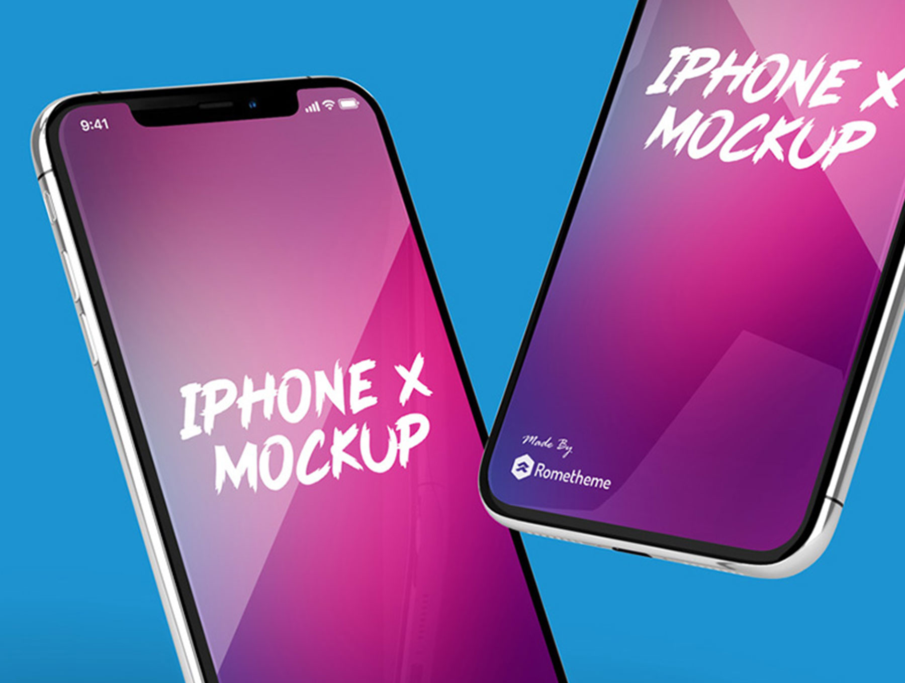 iPhoneX实体模型app Iphone X Mockup