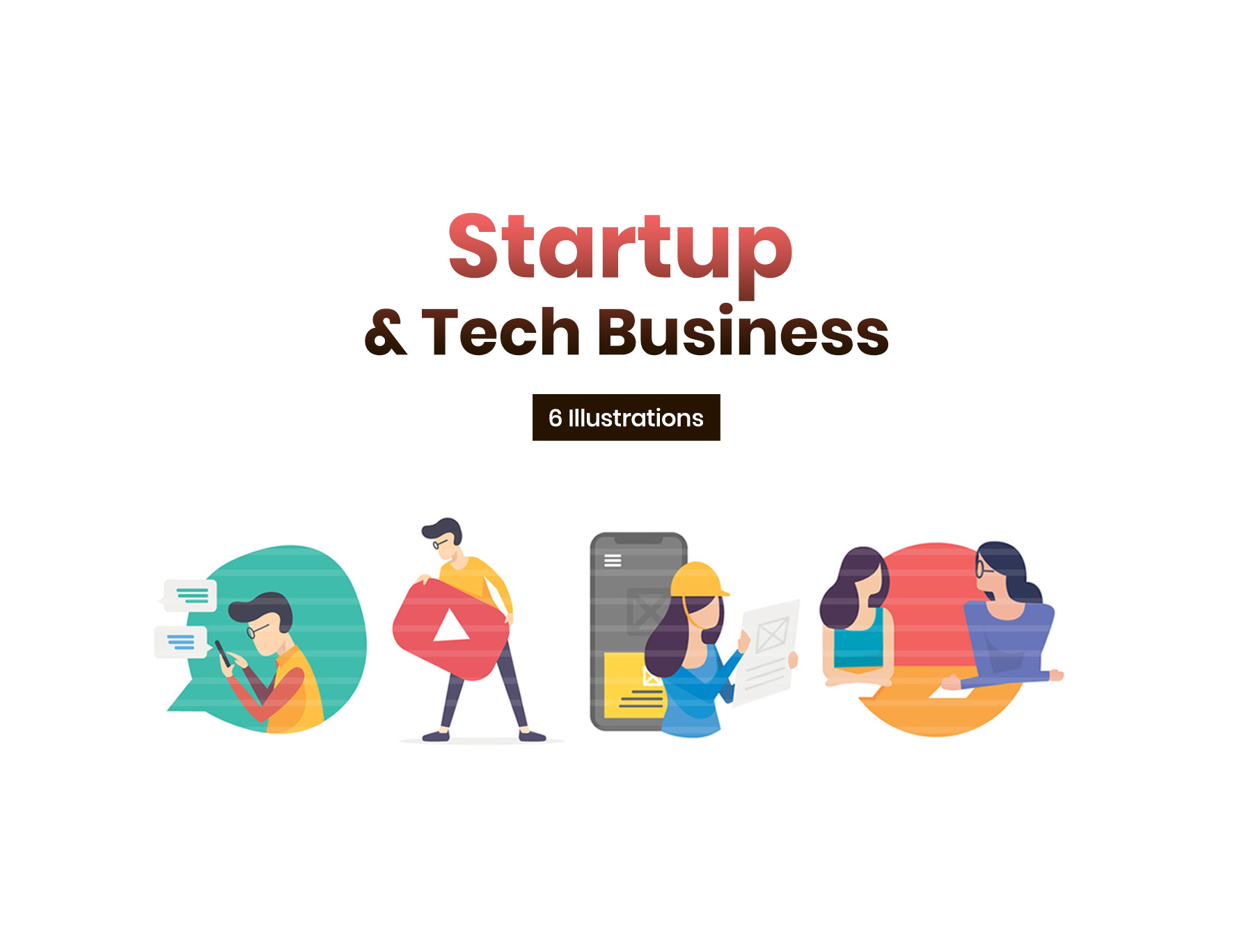 技术商业插图Tech Business Illustrati