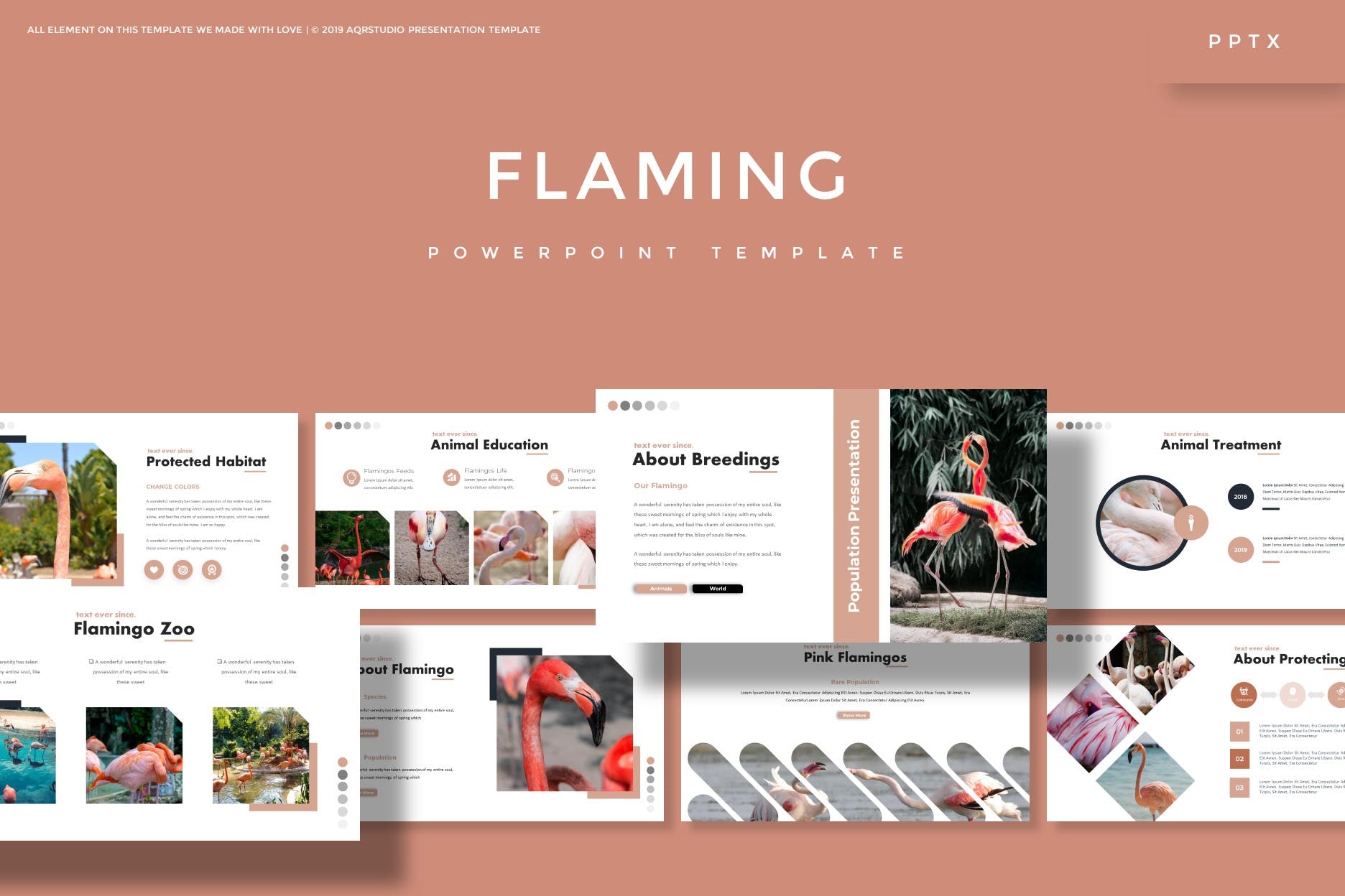 行业市场分析报告PPT设计模板 Flaming – Powe