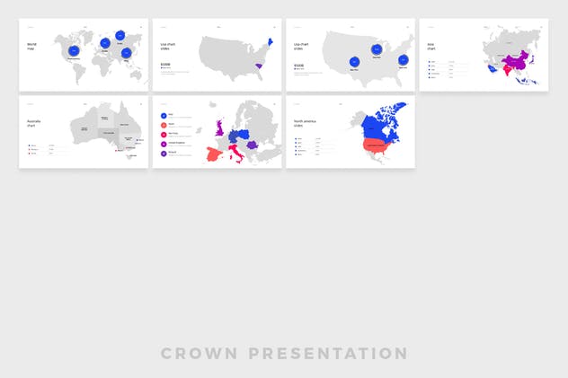 简单专业的企业PPT模板设计素材 CROWN Powerpo