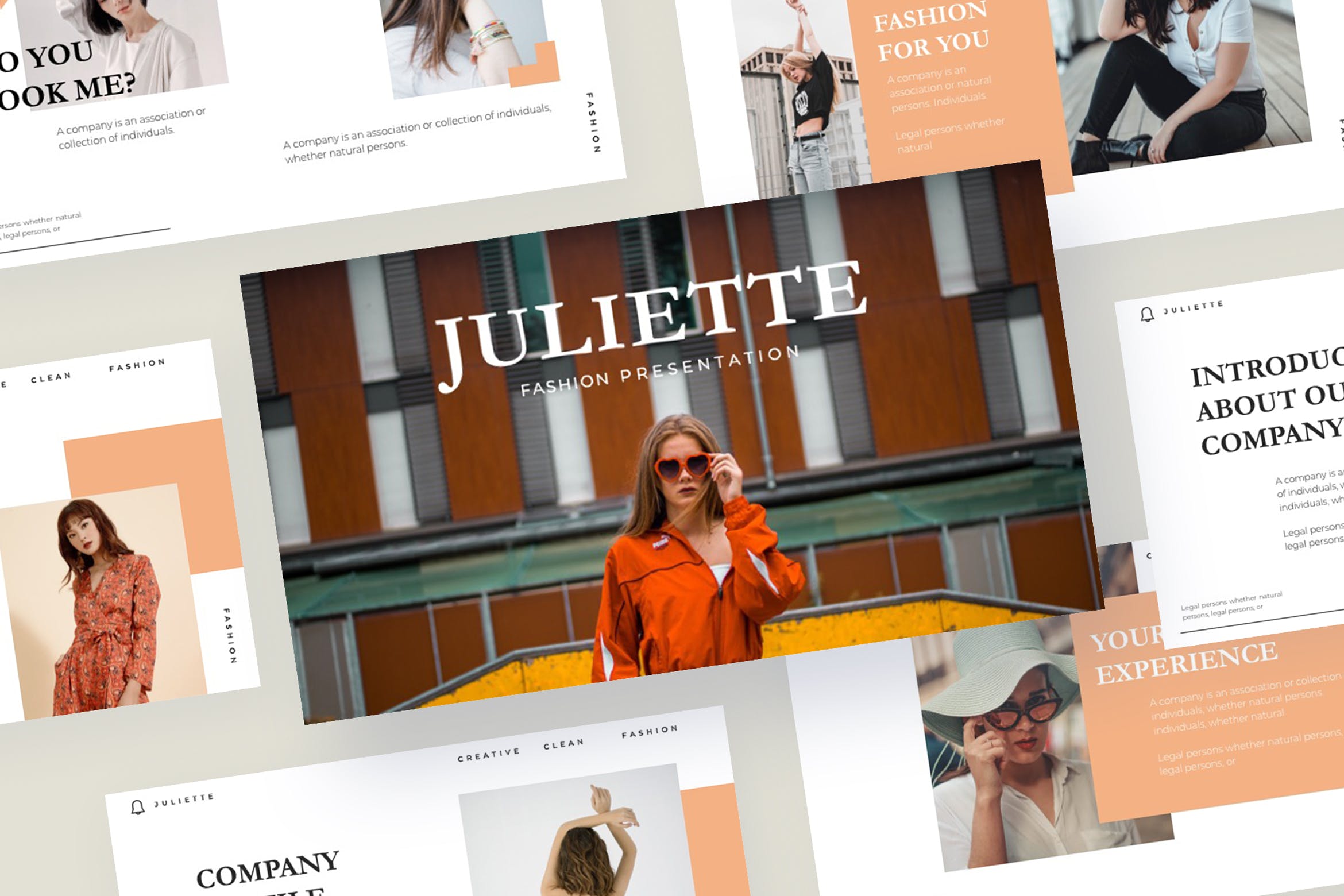 时尚服饰品牌介绍演示文稿模板 JULIETTE – Keyn