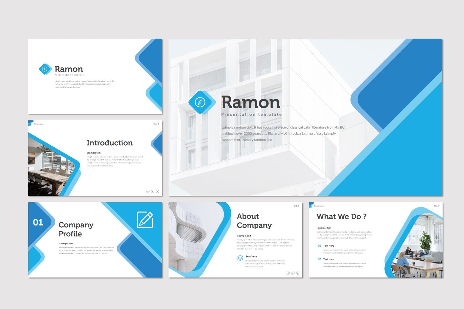 创意设计策划公司演示文稿设计模板 Ramon – Keyno