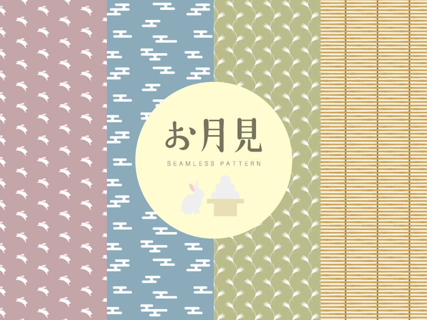 日式和风糖果食品包装纸贴图矢量图案