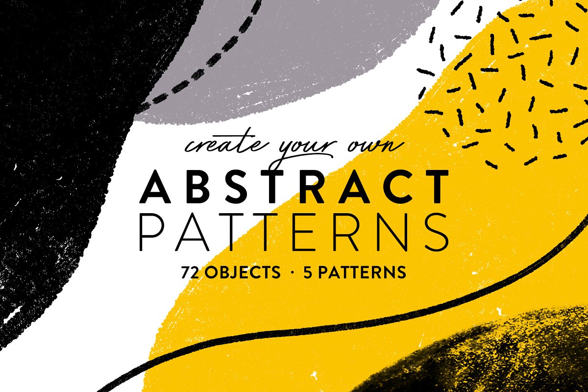 抽象元素图形图案背景素材套装 Abstract Patter
