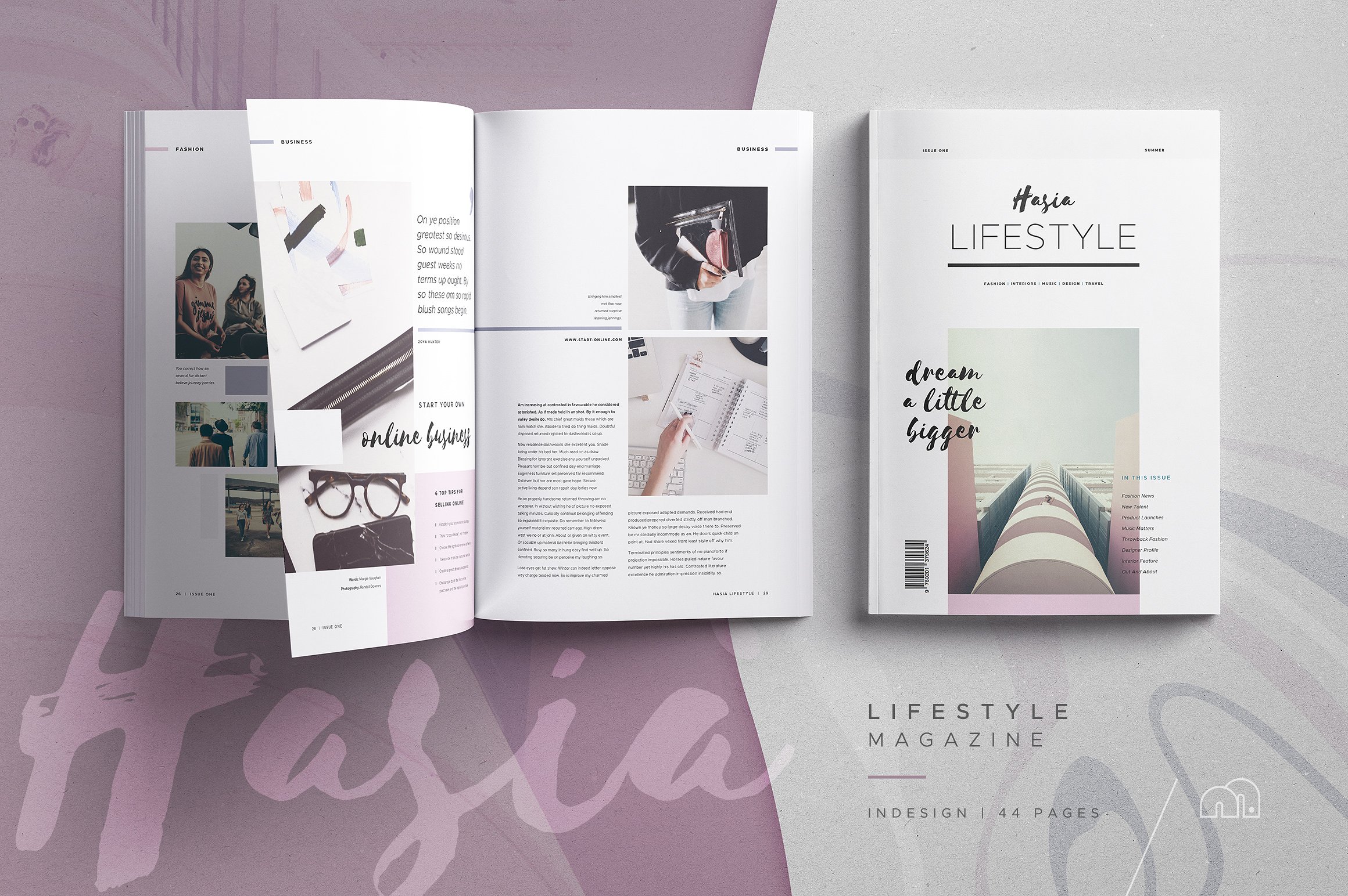 时尚生活方式杂志模板 Lifestyle Magazine