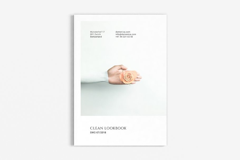 极简主义杂志模板 Clean Lookbook