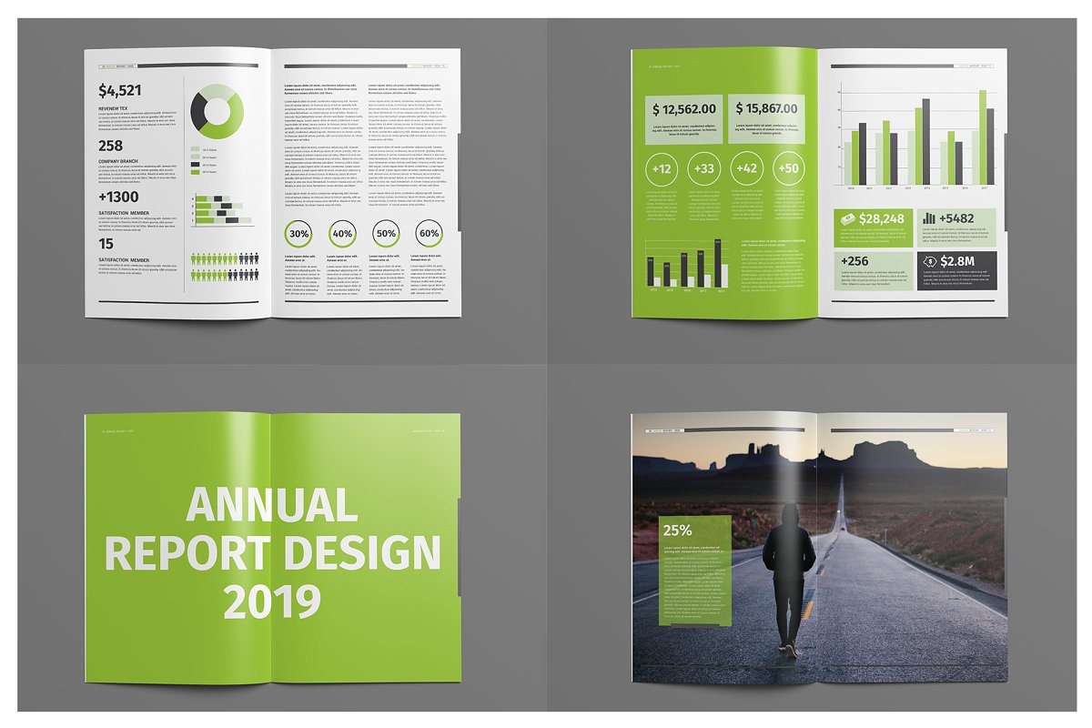 企业年度业务报告宣传册图册模板