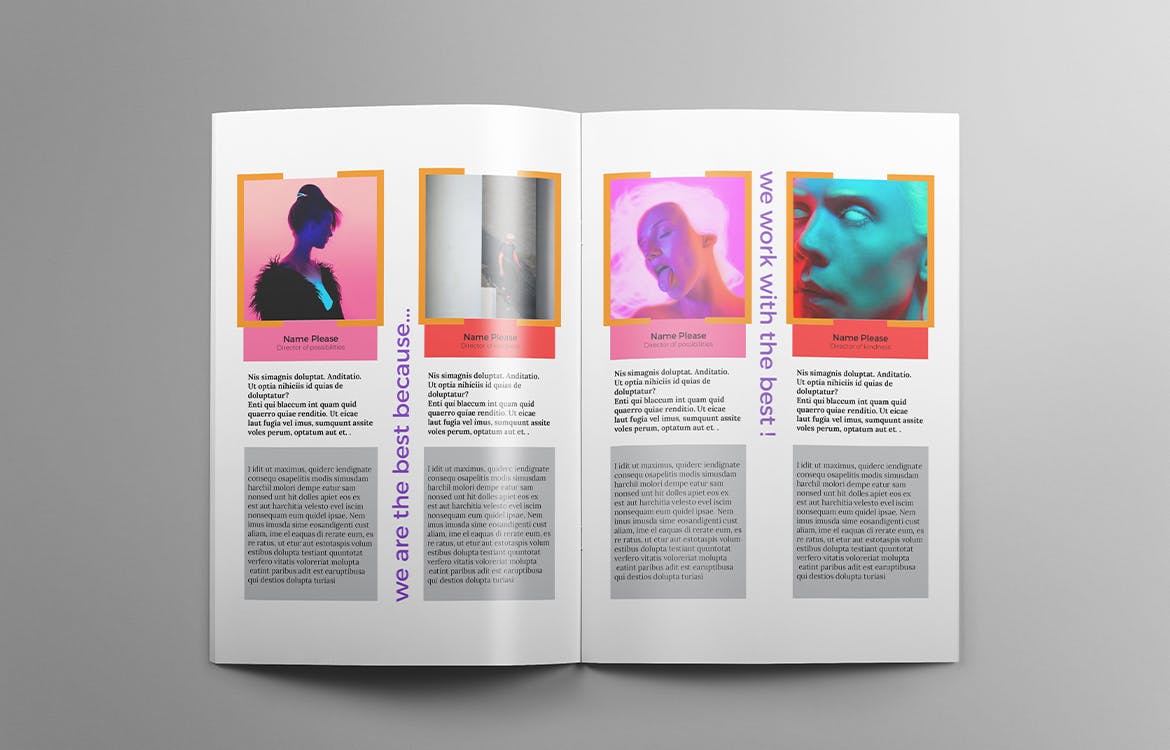 时尚高端简约绚丽AI人工智能画册手册宣传册品牌手册