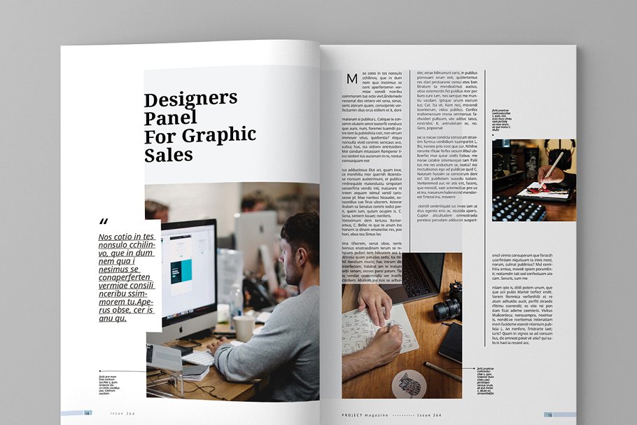 业务促销营销杂志画册设计模板[INDD]