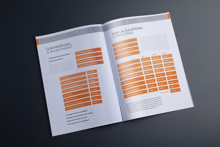 简单易用的企业提案杂志图册设计模板