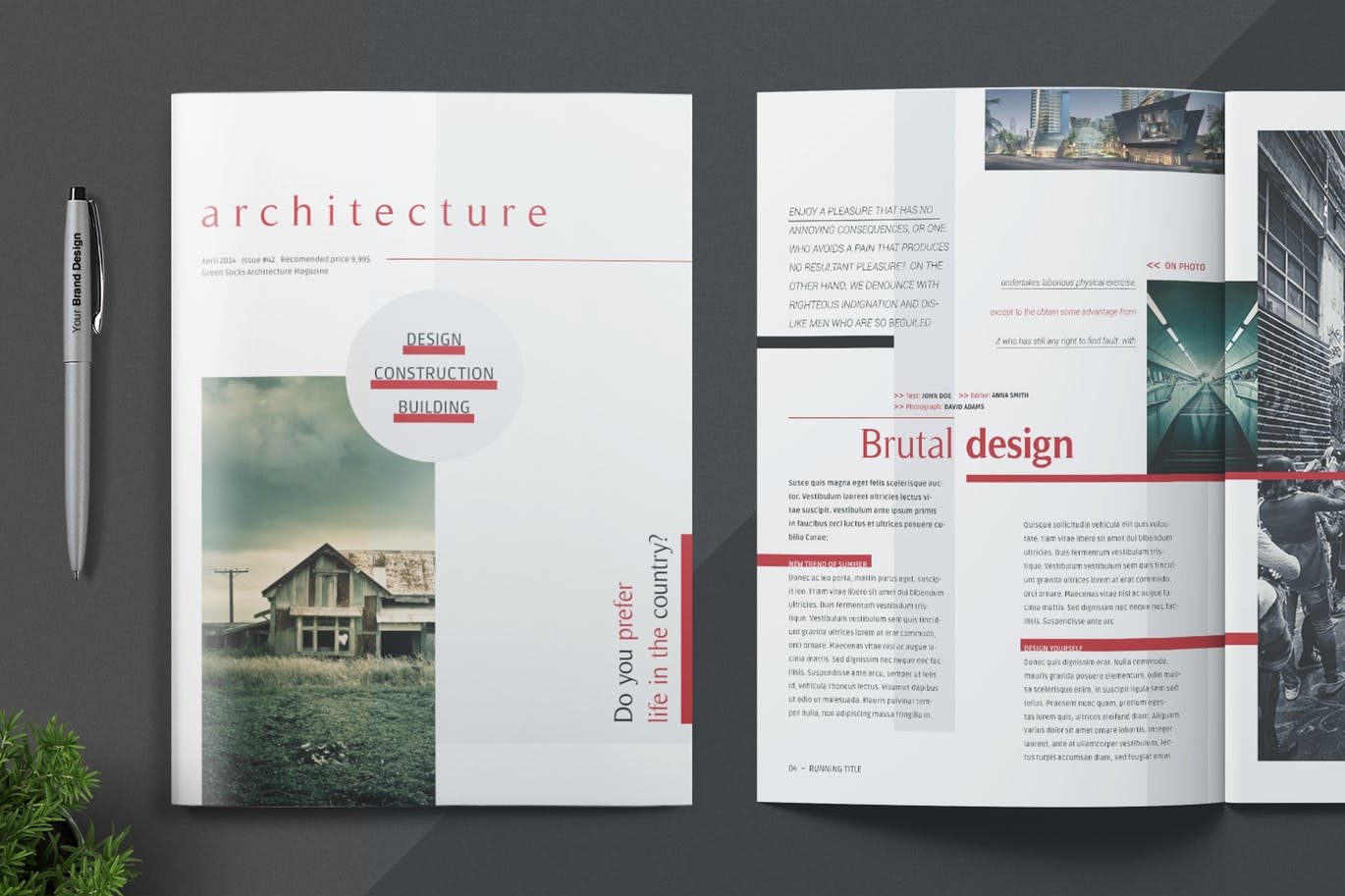 高品质品牌手册画册宣传册房地产楼书杂志设计模板