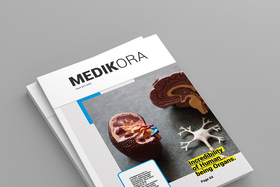 医学主题杂志图册设计模板
