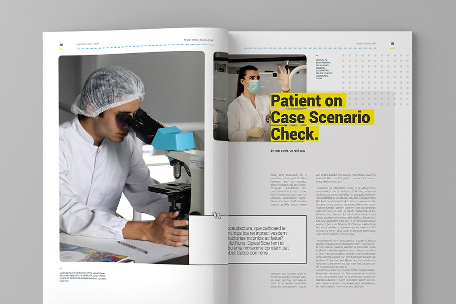 医学主题杂志图册设计模板