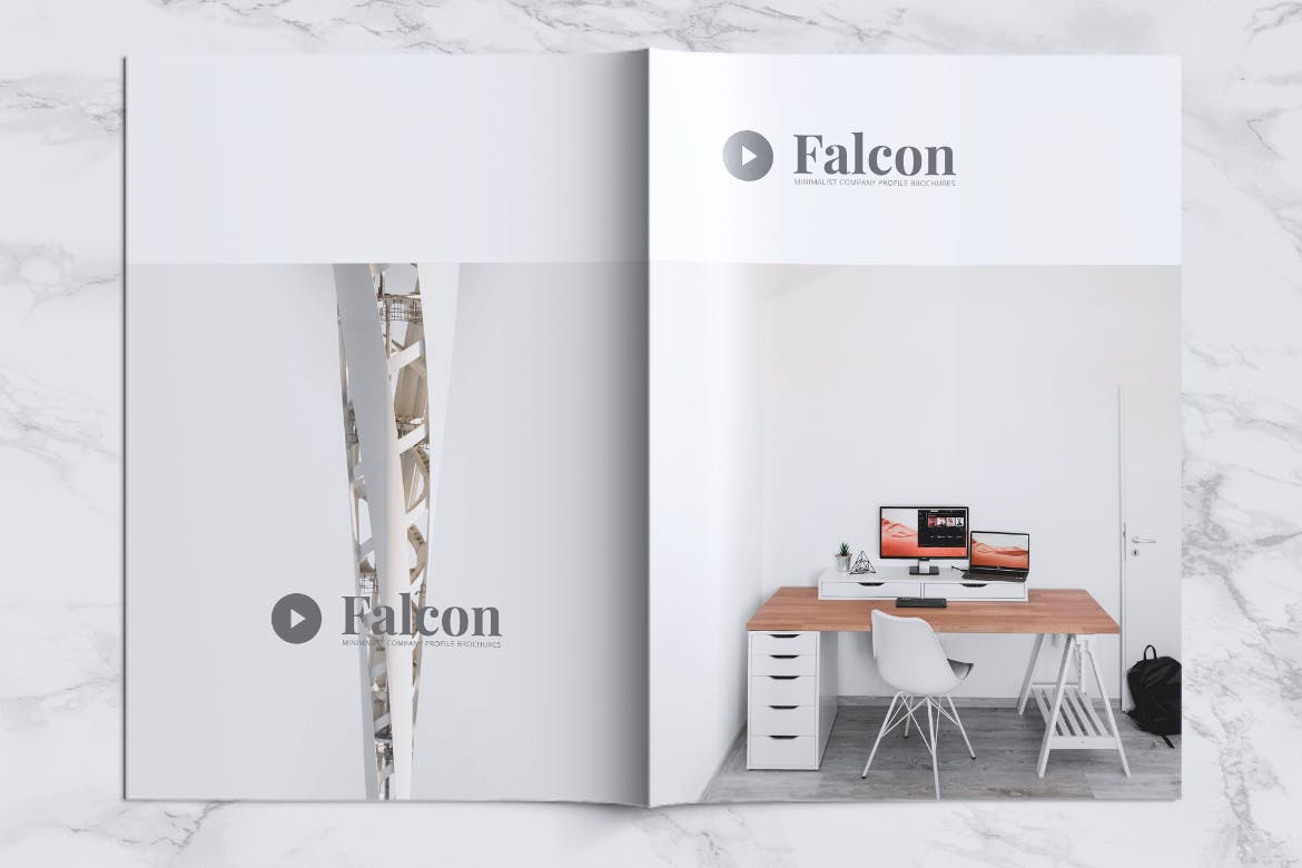 简约时尚好用的高品质公司企业画册宣传册杂志房地产楼书设计模板