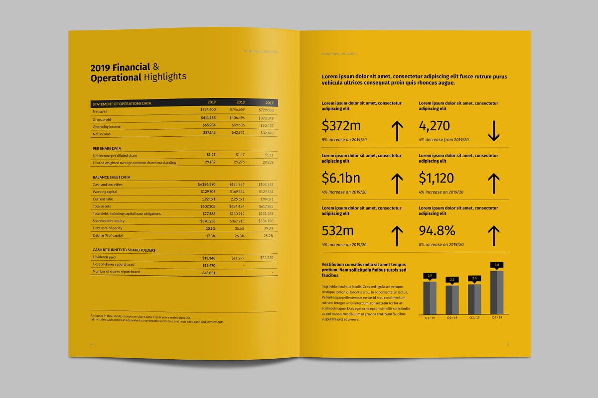 企业年度报告宣传册设计模板