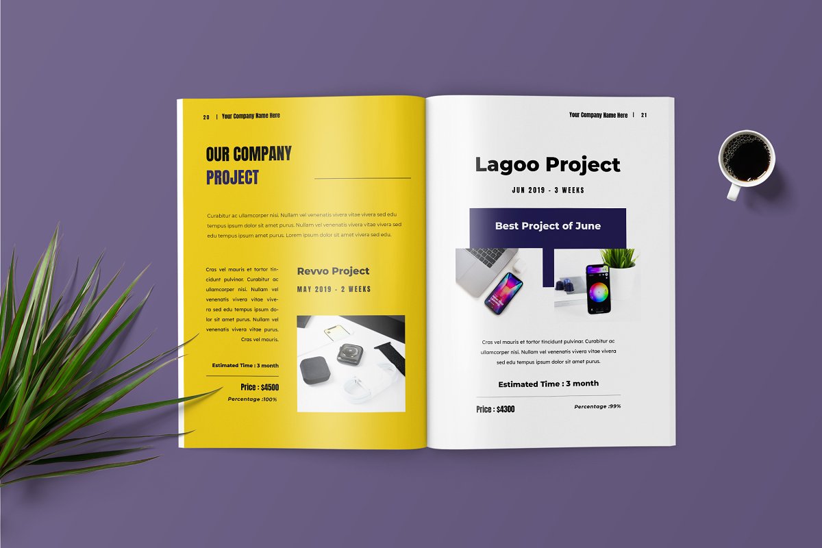 商业项目提案杂志设计模板