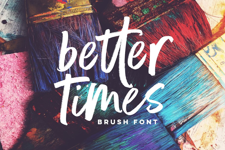 手写笔刷字体 Better Times Brush Font