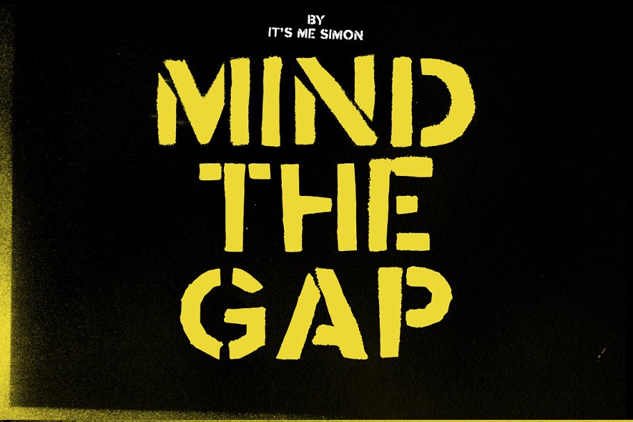 轻松的个性字体 Mind the Gap grunge st
