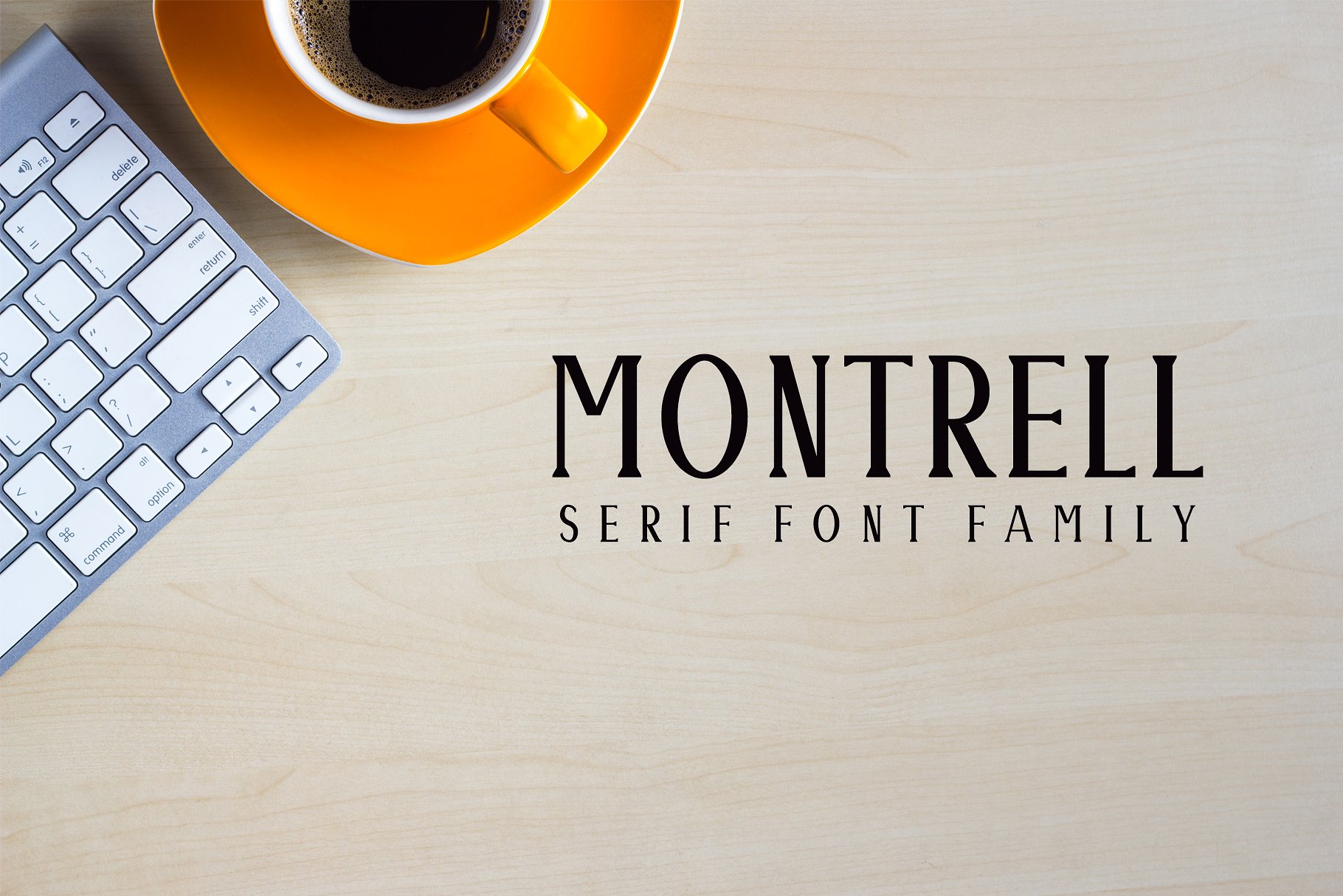 复古设计字体 Montrell Serif 5 Font F