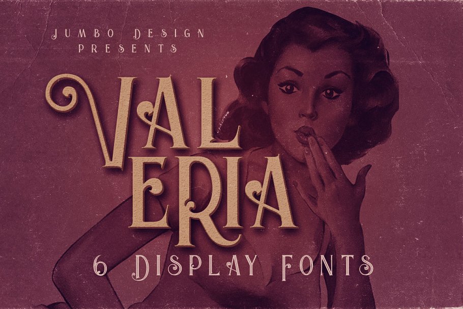 古典装饰字体 Valeria – 6 Display Fon