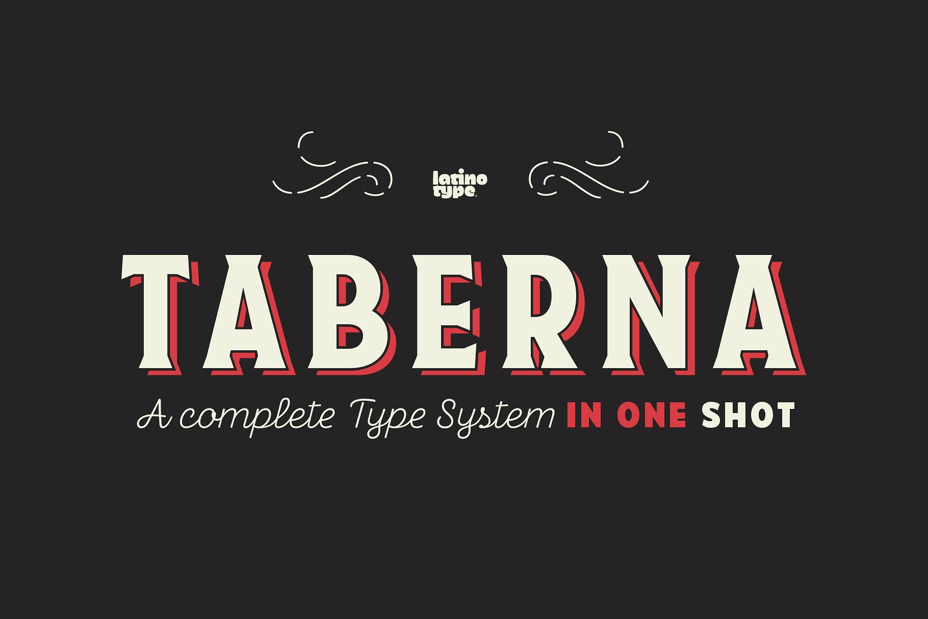 复古设计字体 Taberna