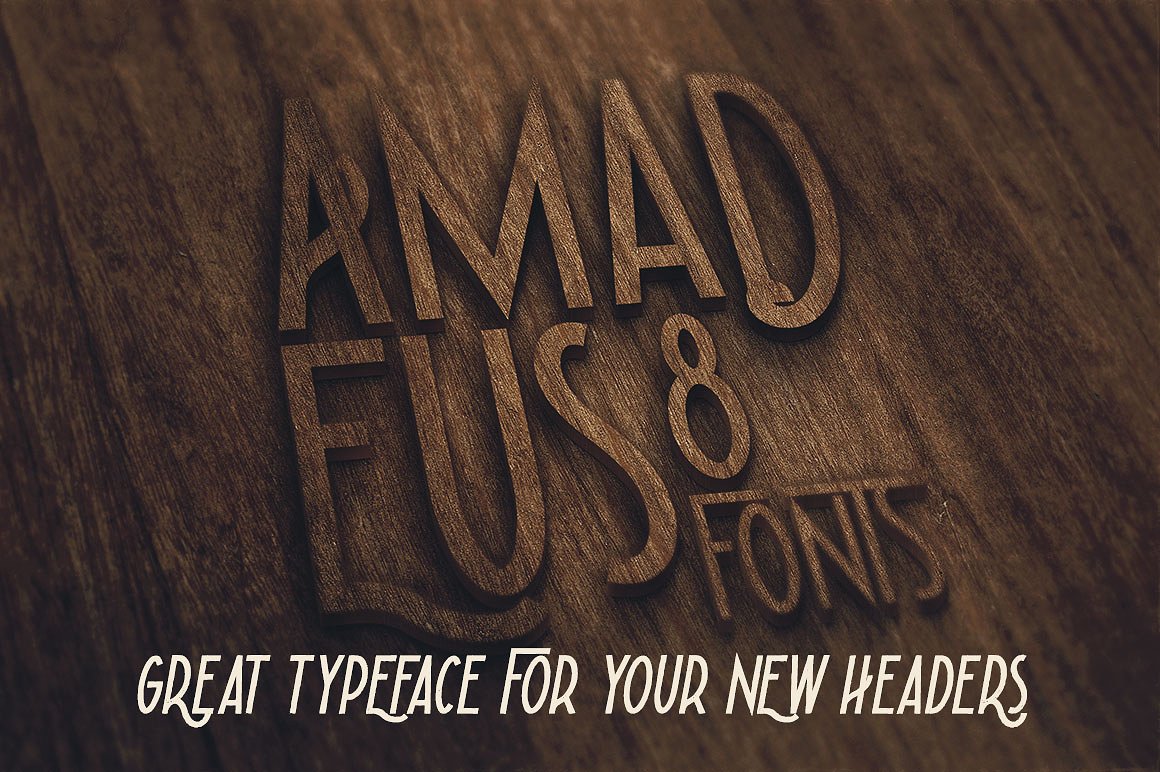 复古个性字体 Amadeus – Display Font