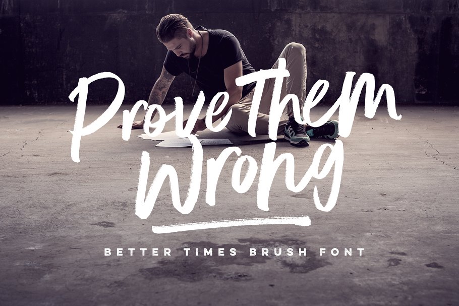 手写笔刷字体 Better Times Brush Font