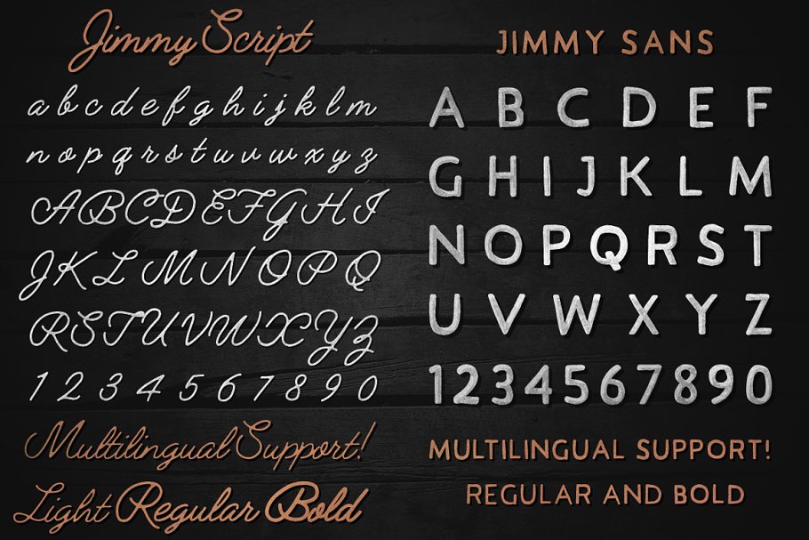 手写签名字体 Jimmy Font Duo (5 Fonts