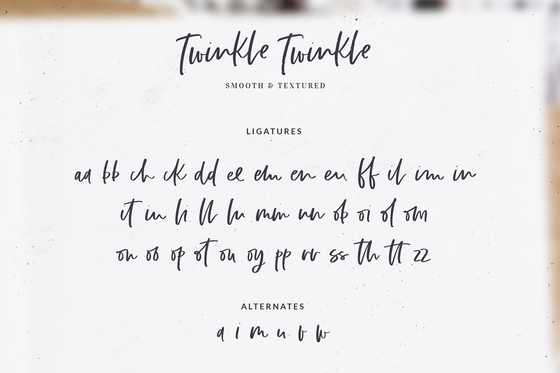 手绘笔刷字体 Twinkle Twinkle Handwri