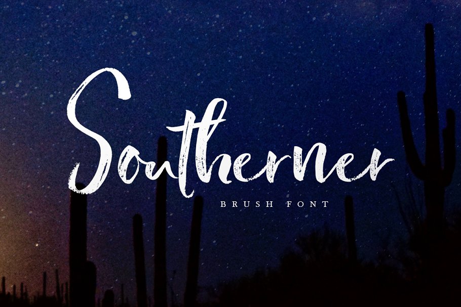 手写笔刷字体 Southerner Brush Script