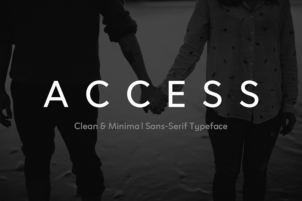 简单时尚的字体 ACCESS Modern Typefac