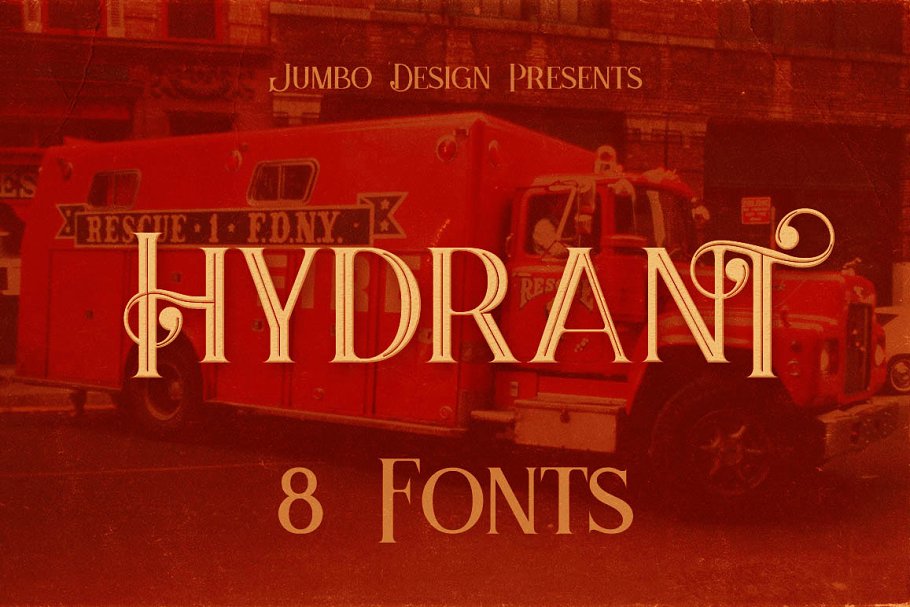 经典风格字体 Hydrant – 8 Vintage Sty