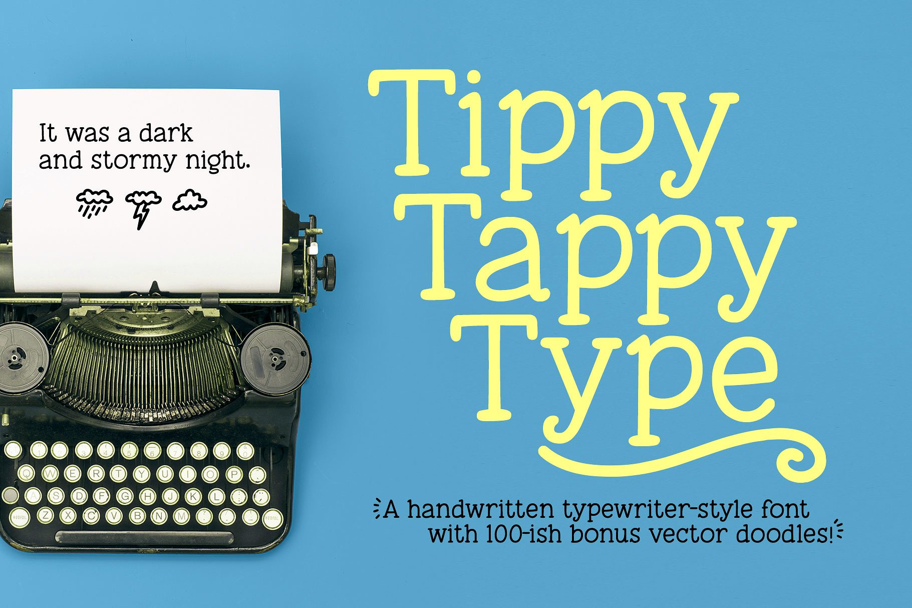 复古打印字体 Tippy Tappy Type a type