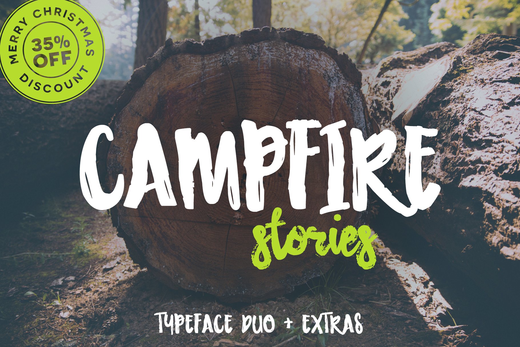 手写粗犷艺术字体 Campfire Stories Font