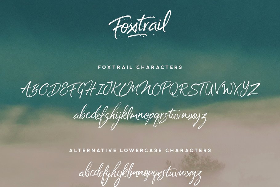 手写设计字体 Foxtrail Font