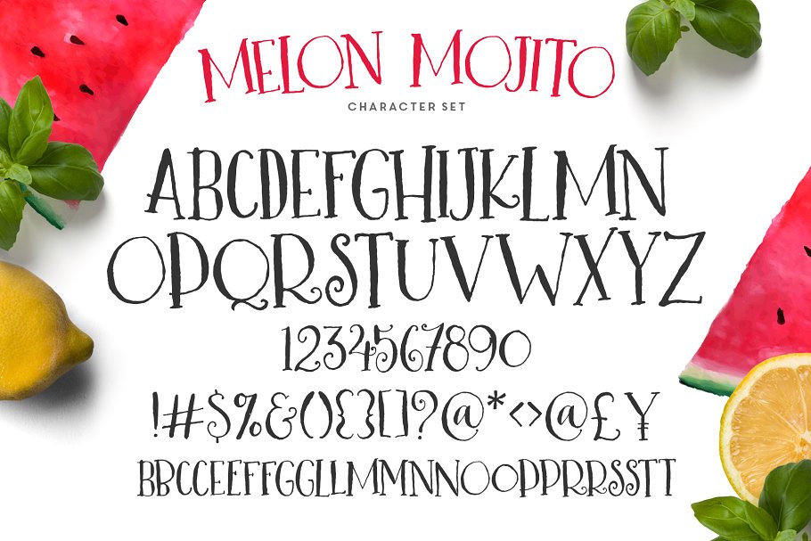 趣味设计字体 Melon Mojito Font Vec