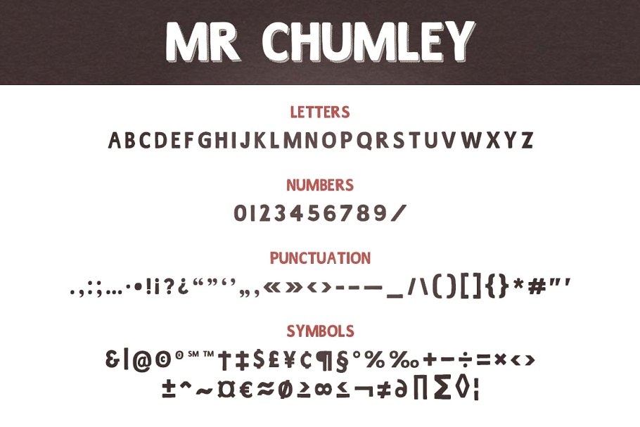 复古怀旧字体 Mr Chumley handmade dis