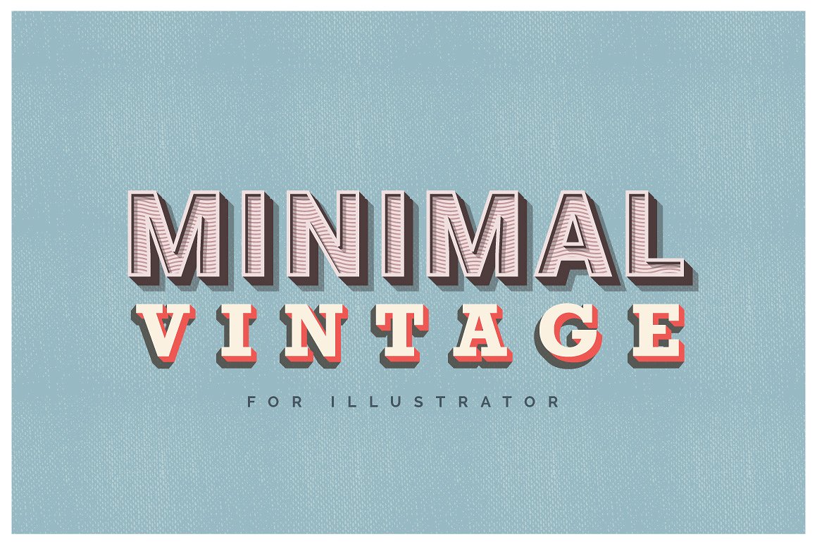 经典简约字体特效 Minimal Vintage – Ill
