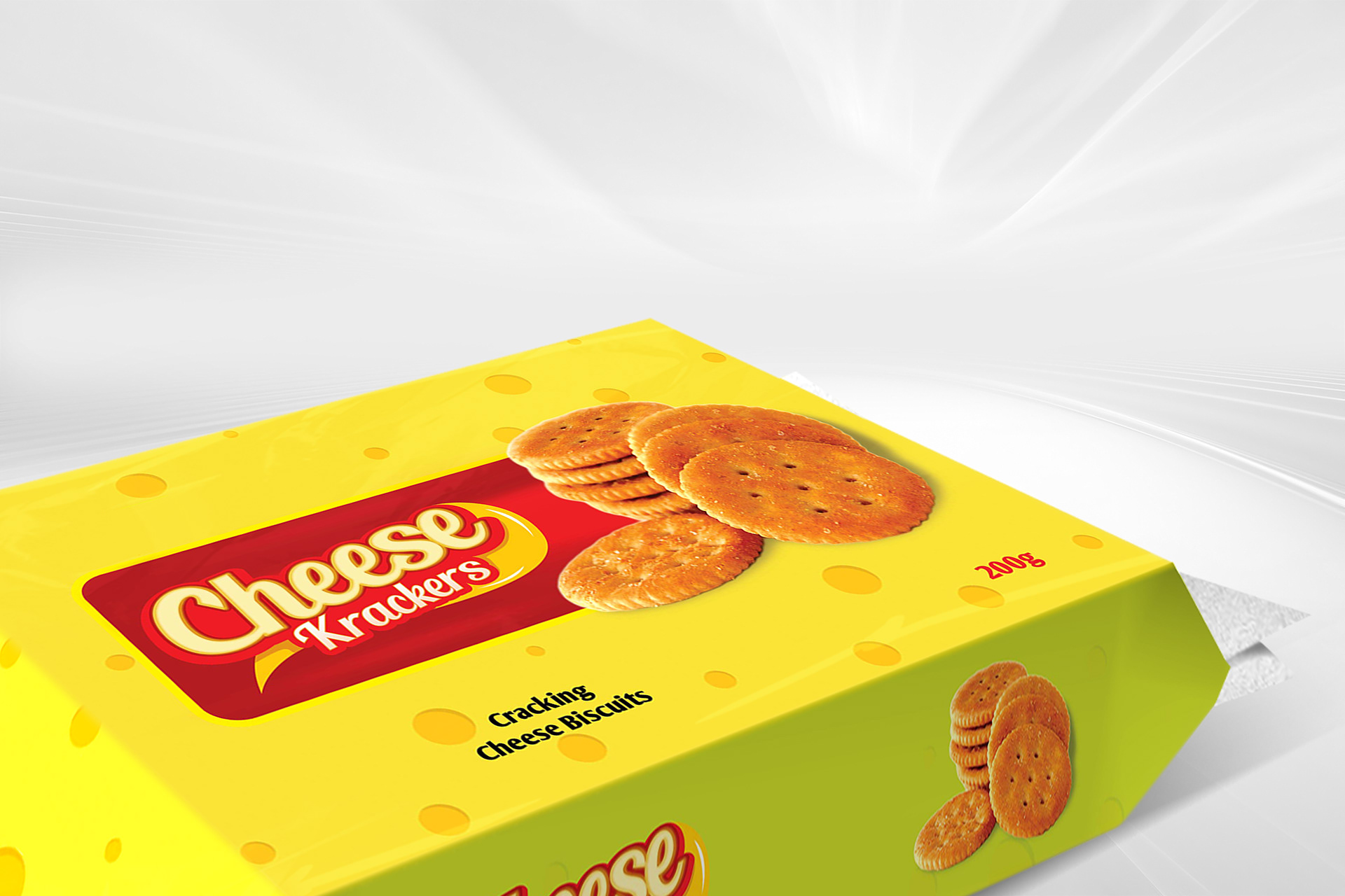 饼干食品包装贴图展示样机模板 Biscuit Mockup