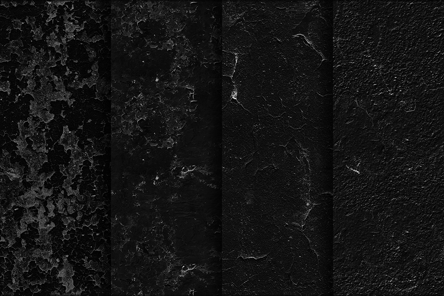 20张超清黑色破旧斑驳的墙壁纹理素材合辑 Black Wal