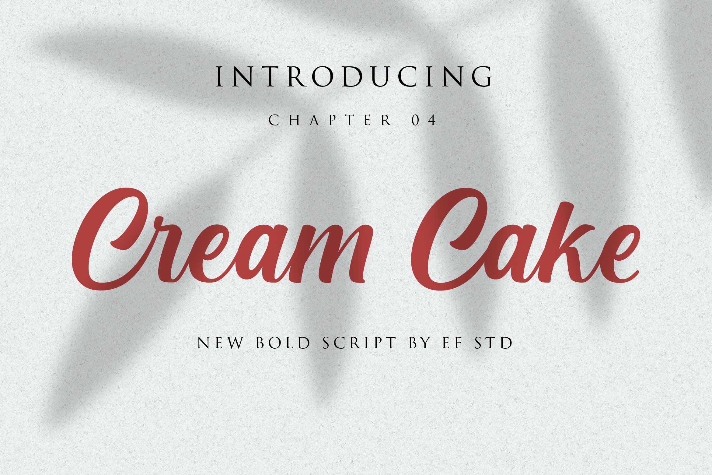 加粗手写英文字体 Cream Cake | New Bold