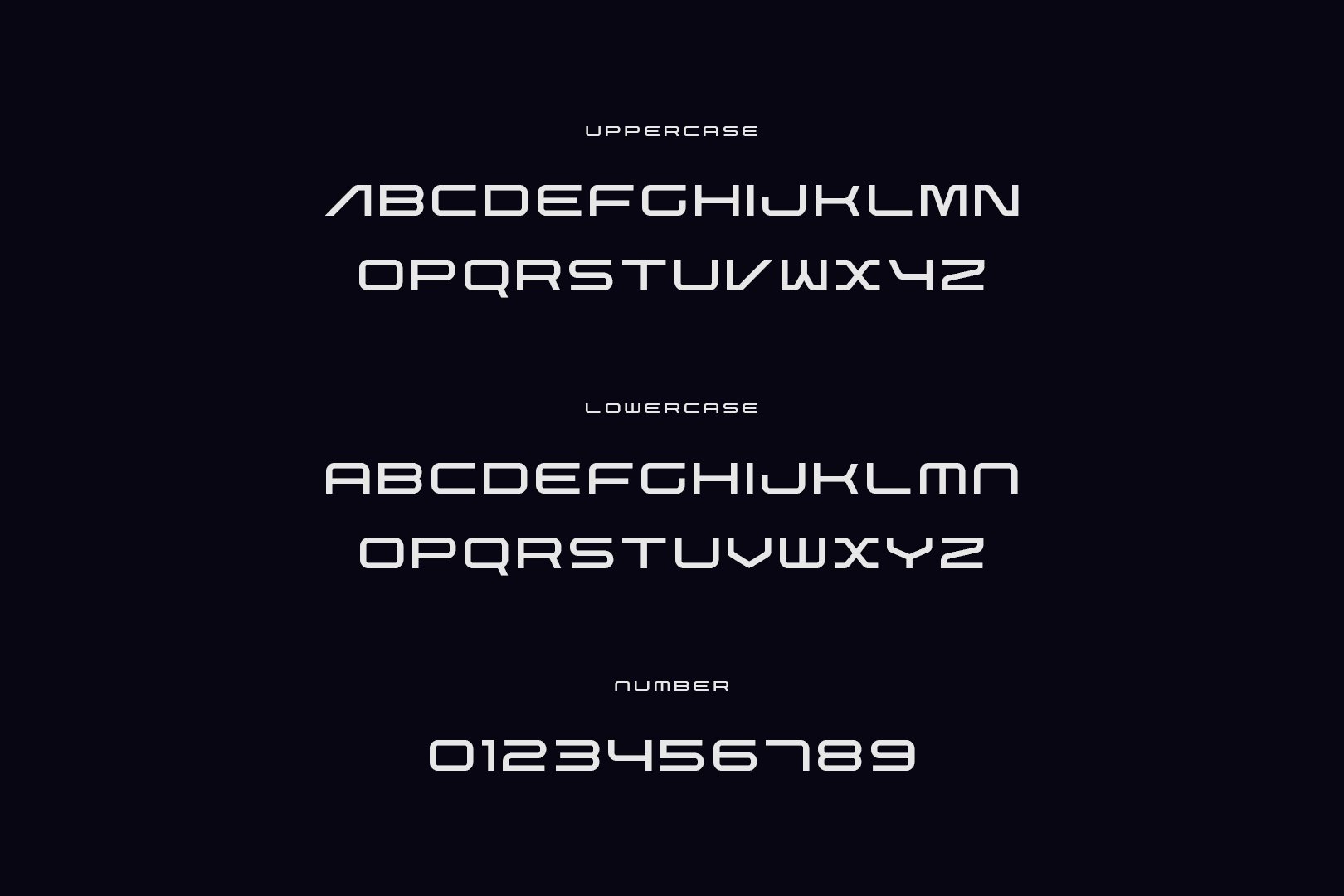 未来派极简主义科幻电影特色英文字体 Nebula Font