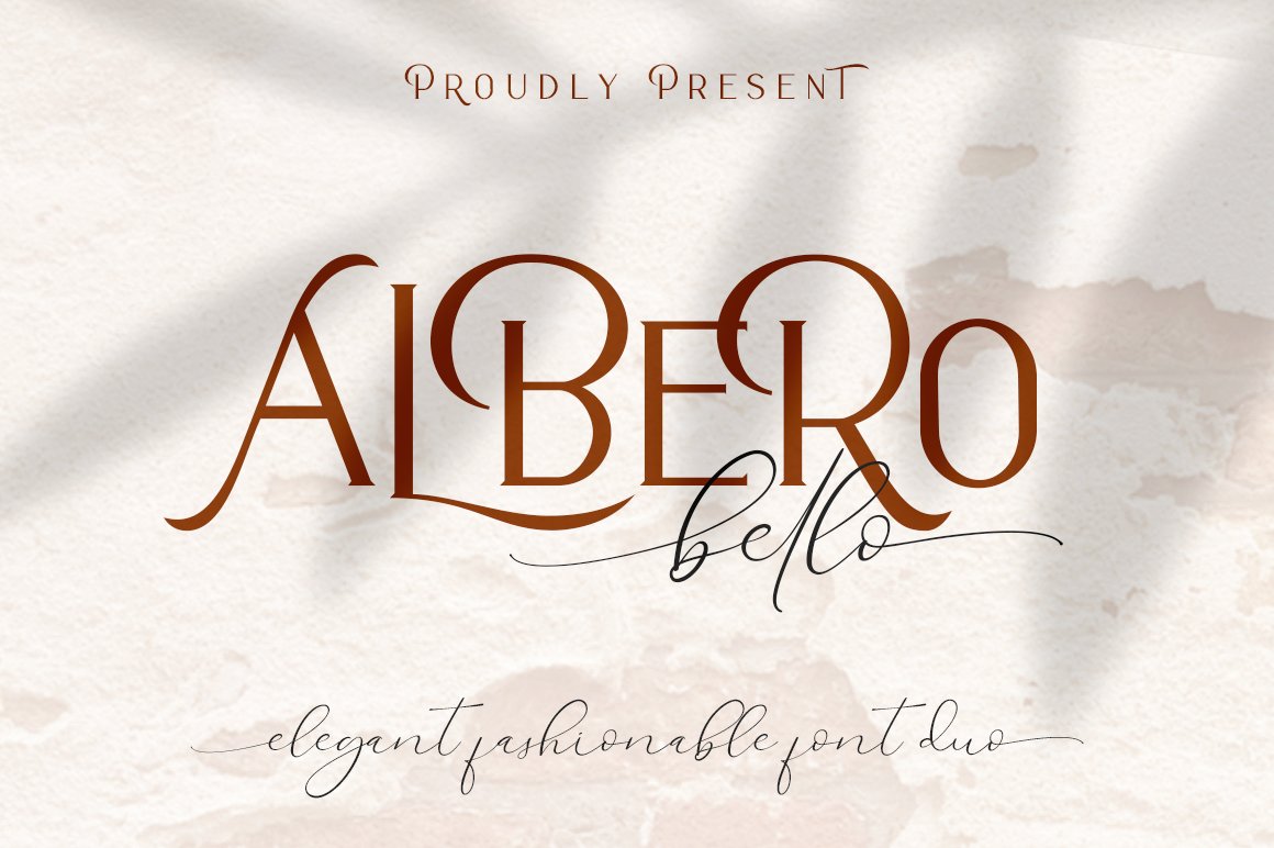 现代优雅的英文字体 Alberobello // Fashi