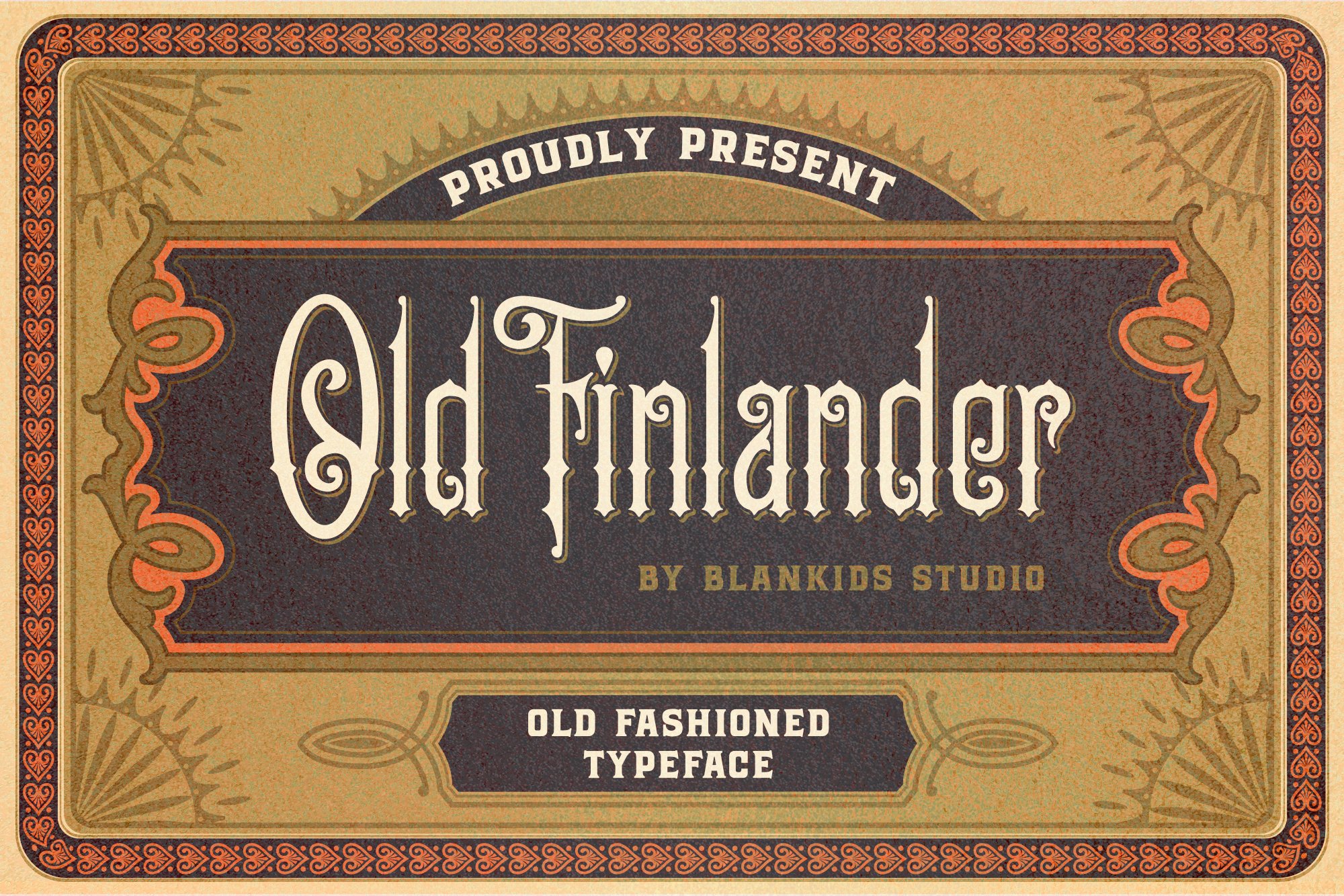 维多利亚时代风格英文字体 Old Finlander