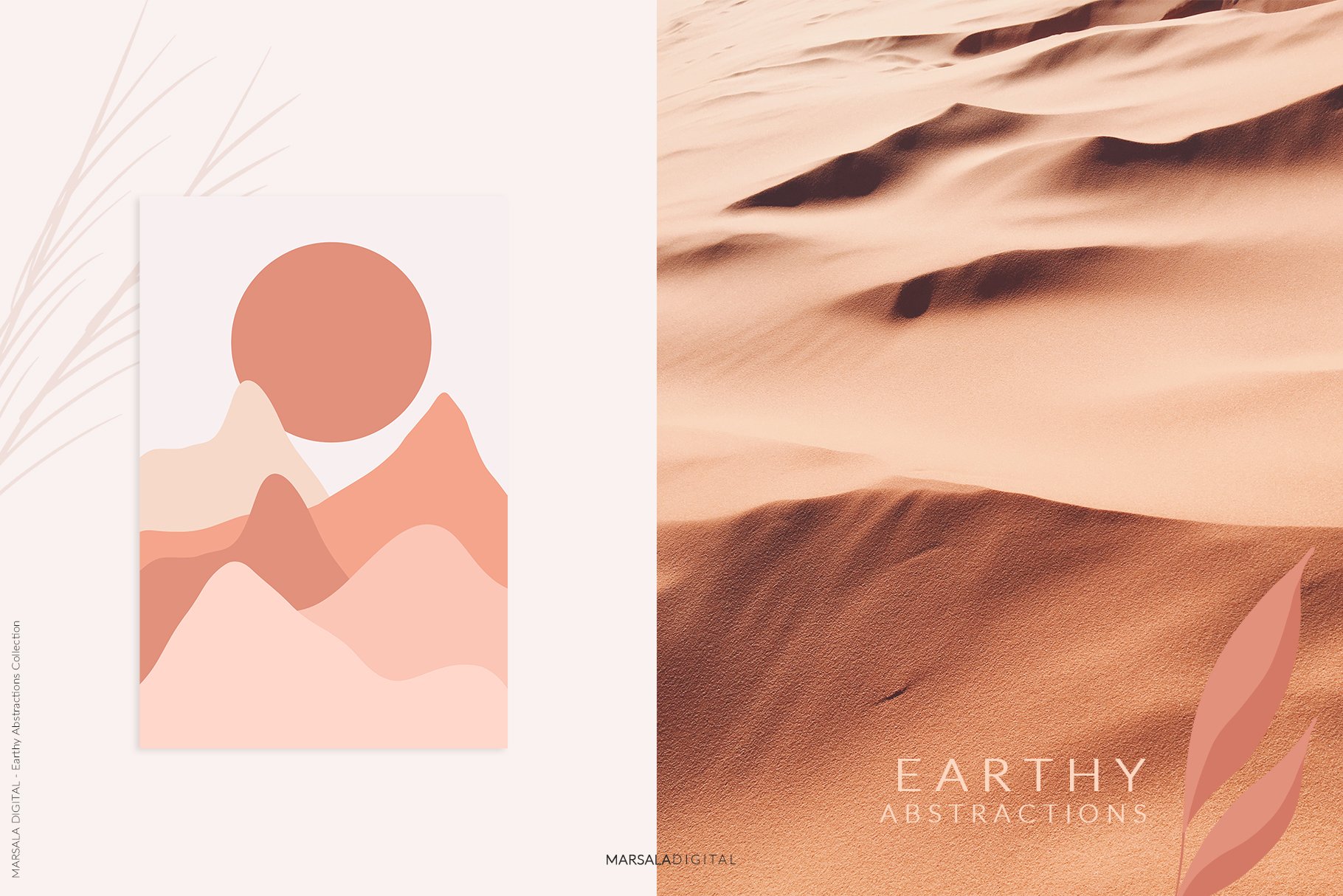 新系列抽象插画素材合辑 Earthy Abstraction