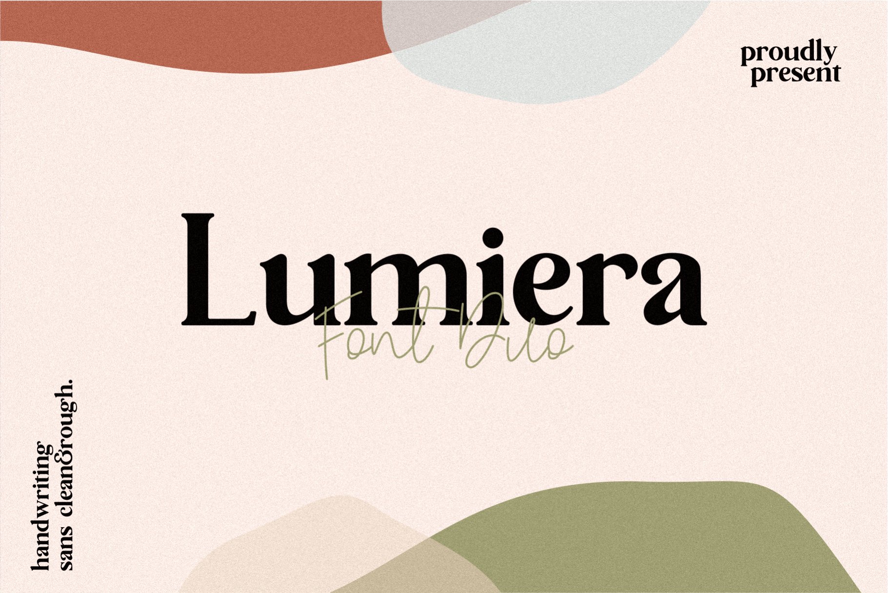 豪华经典的无衬线英文字体 Lumiera Font Duo