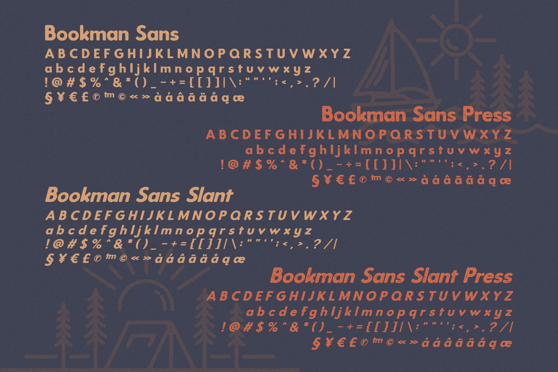 8套适合做LOGO的字体合辑 Bookman Font Co