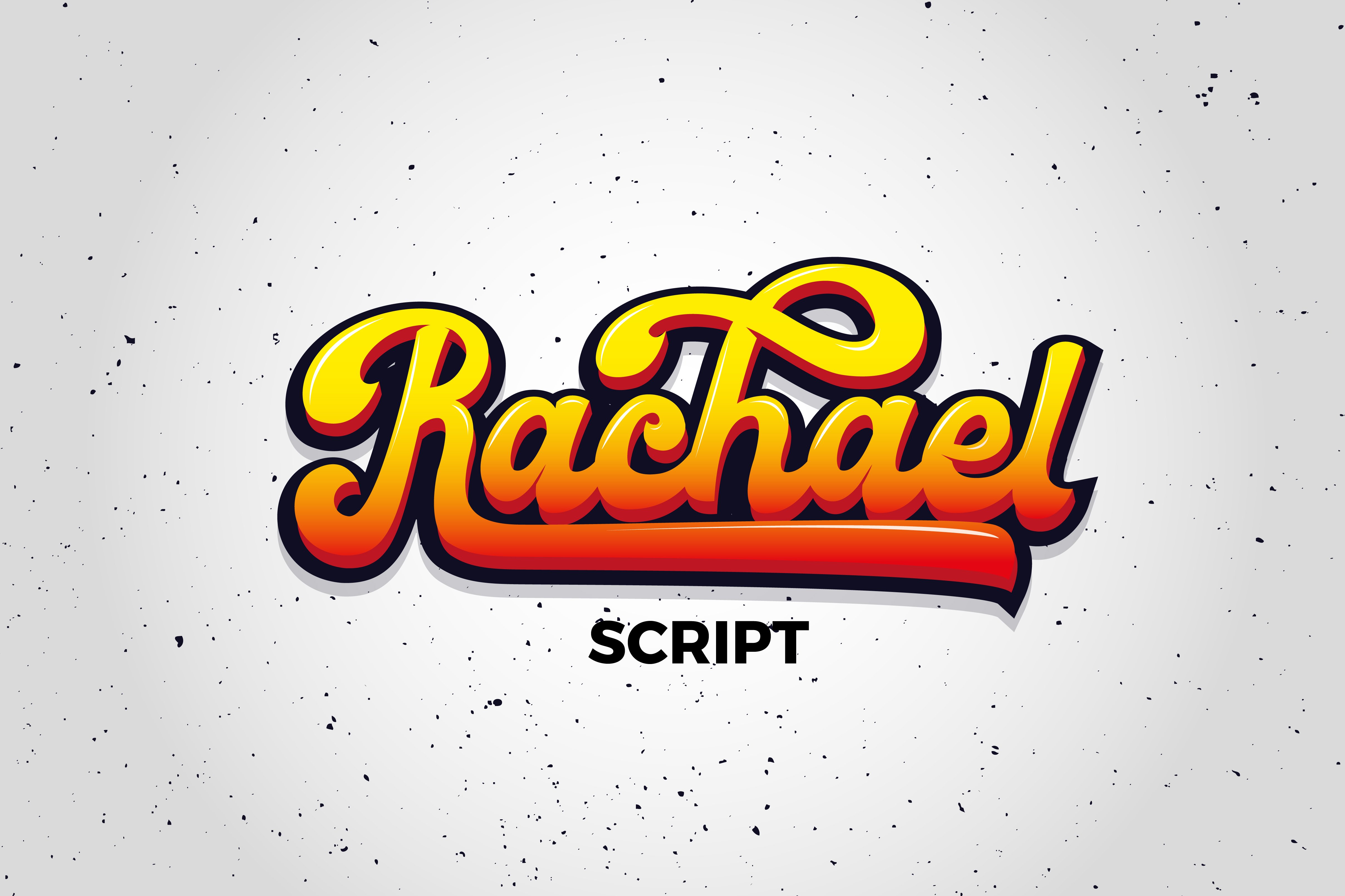 具有处理样式的手写英文字体 Rachael Script