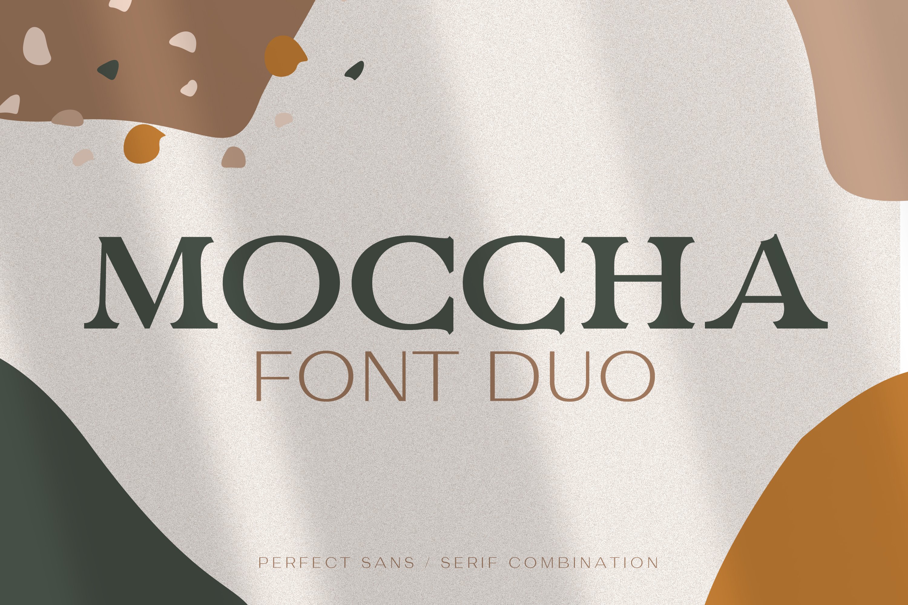 豪华优雅的现代无衬线英文字体 Moccha Font Duo