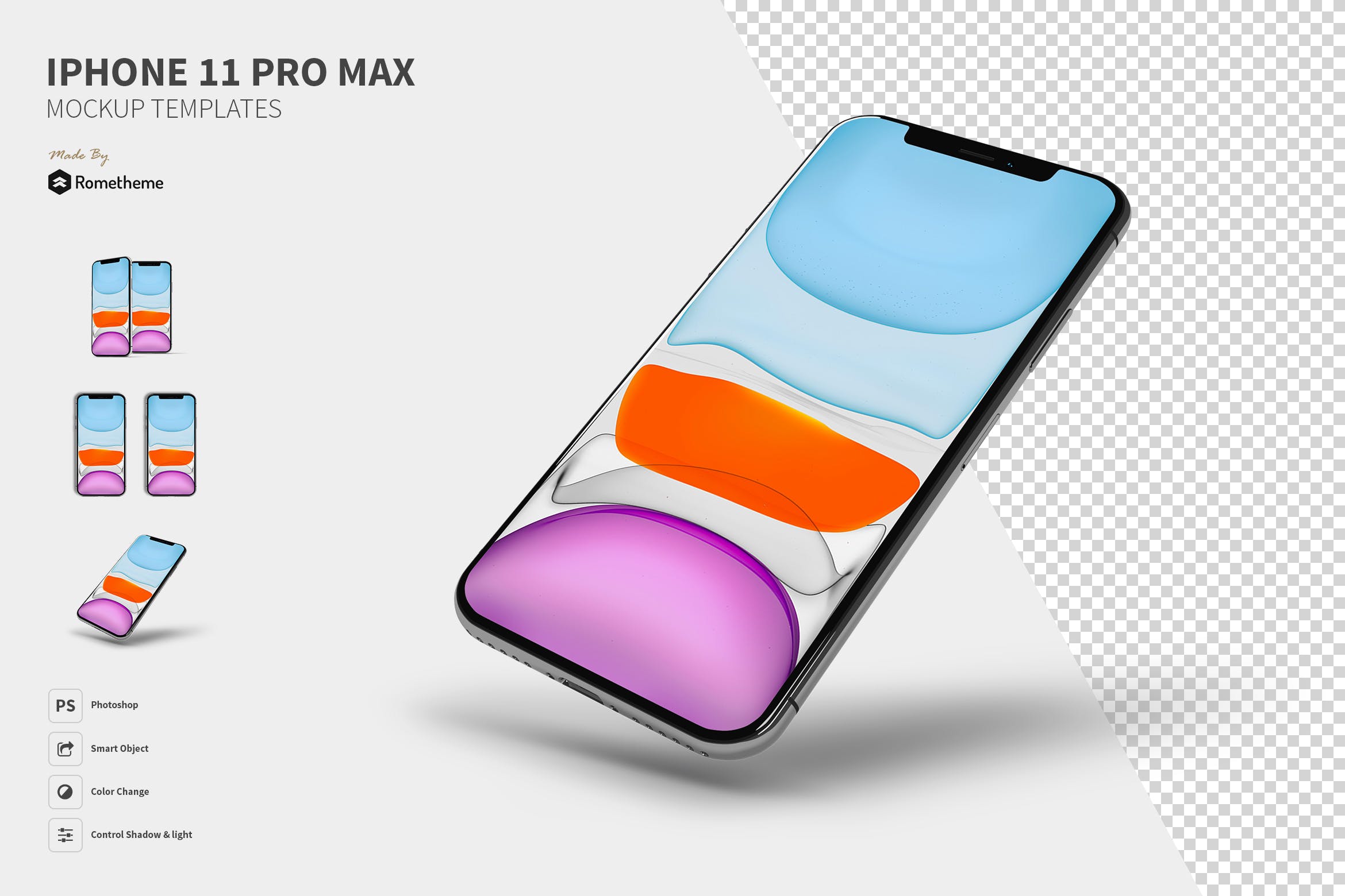 苹果旗舰手机iPhone 11 Pro Max样机模板 iP